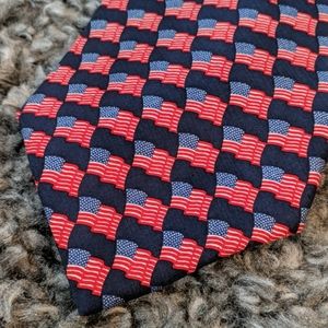 SAVILE ROW American flag tie